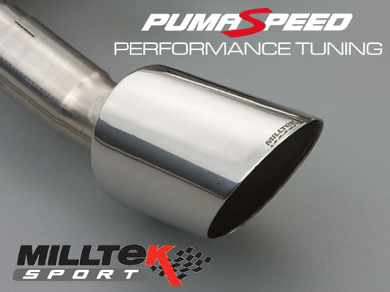 Milltek Sport Focus RS mk2 cat back exhaust hand made polished tips at pumaspeed
